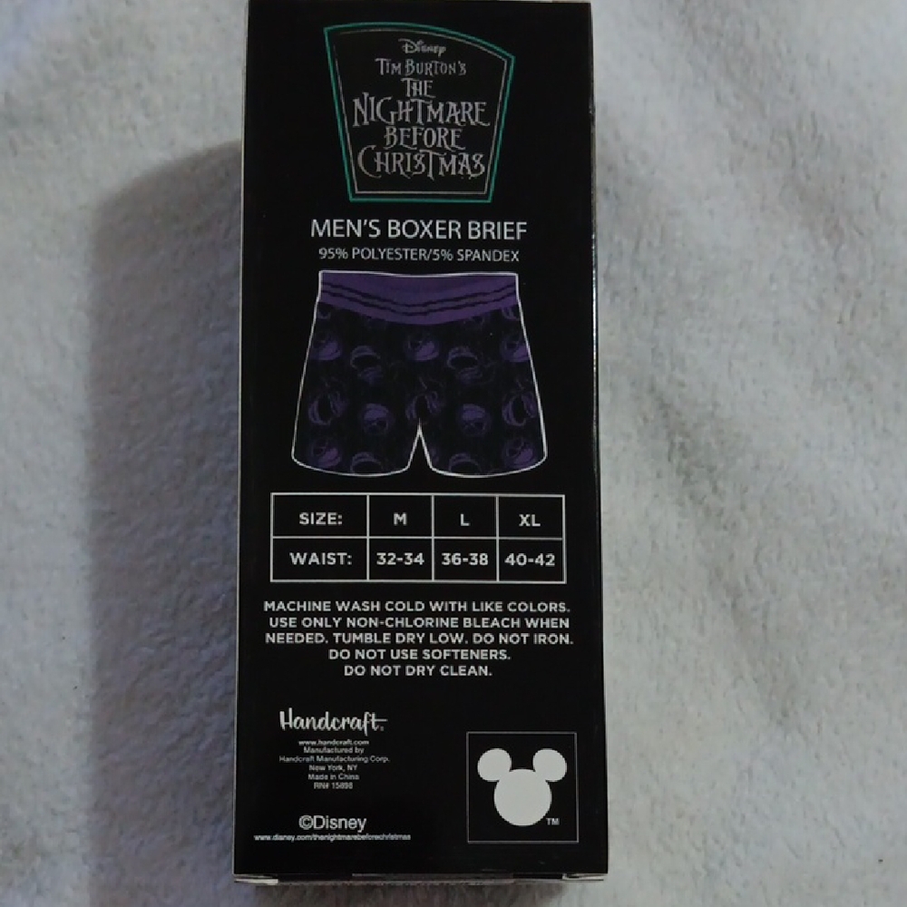 Disney The Nightmare Before Christmas Black and Purple Boxer Briefs - Picture 5 of 5